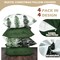 Set of 4 Christmas Tree Pillow Covers Green Winter Rustic Throw Pillows Cases 18 x 18 Inch Nature Forest Decorative for Couch Bed Sofa Holiday Home Decor